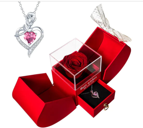 Elegant Rose Necklace