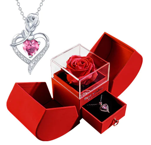 Elegant Rose Necklace