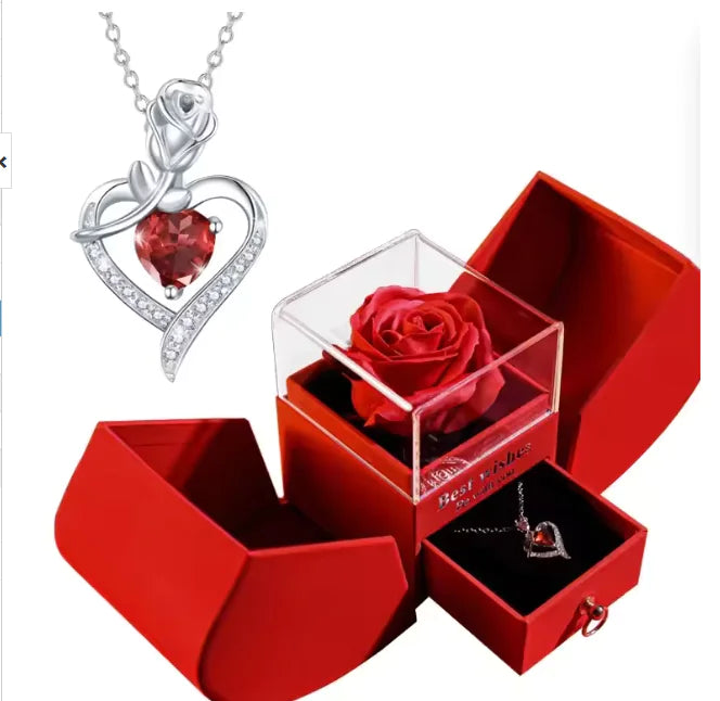 Elegant Rose Necklace